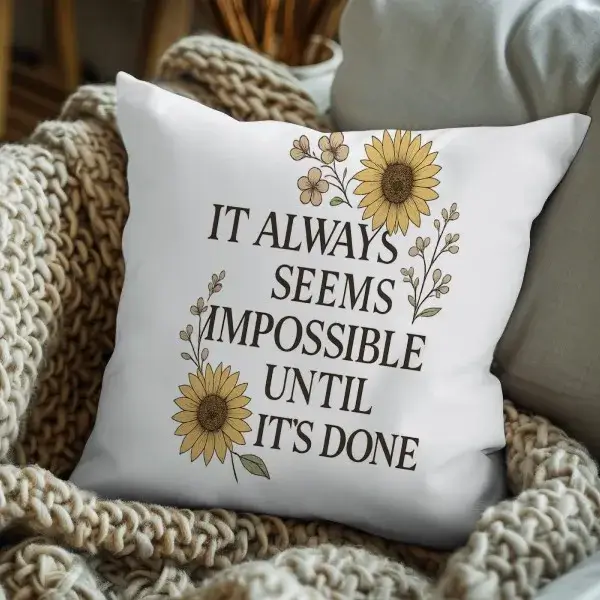 Motivational Throw Pillow - Bold Creative Inspiration